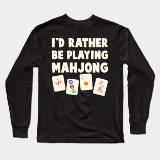 mahjong Long Sleeve T-Shirt